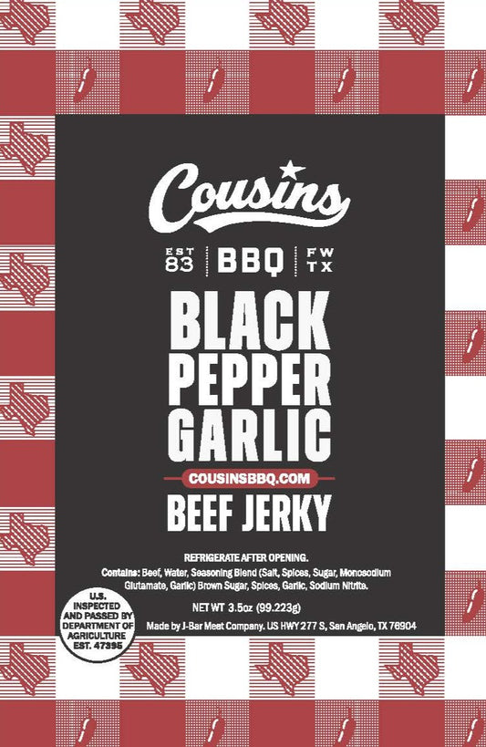 Black Pepper Garlic Beef Jerky